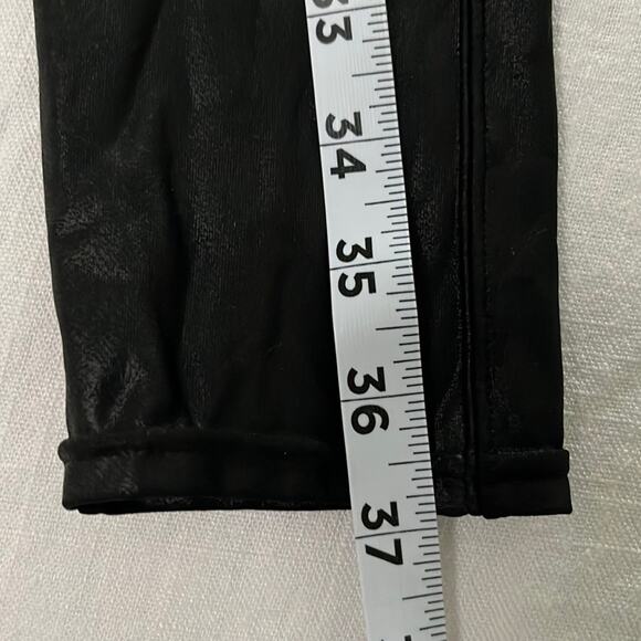 Spanx Coated Shimmer Leggings in Black Size S - Picture 7 of 9